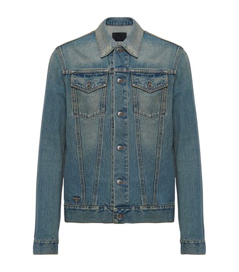 mens prada jacket sale|prada denim jacket men's.